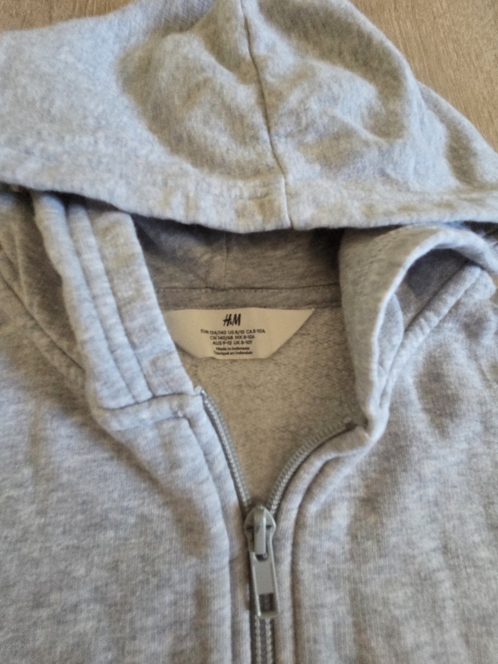H&M Light Gray Hooded Zip Sweatshirt - Picture 4 of 4